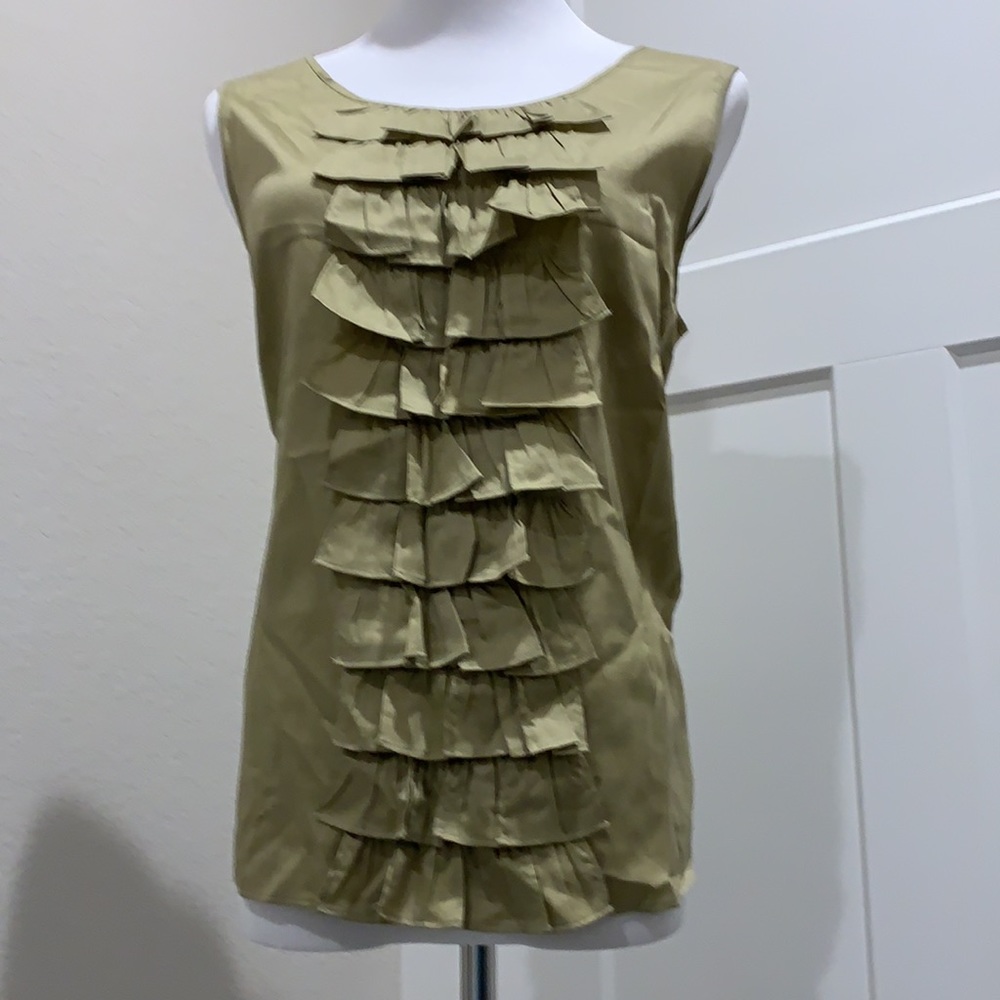 NWT Talbots Ruffle Front Blouse - Picture 4 of 9